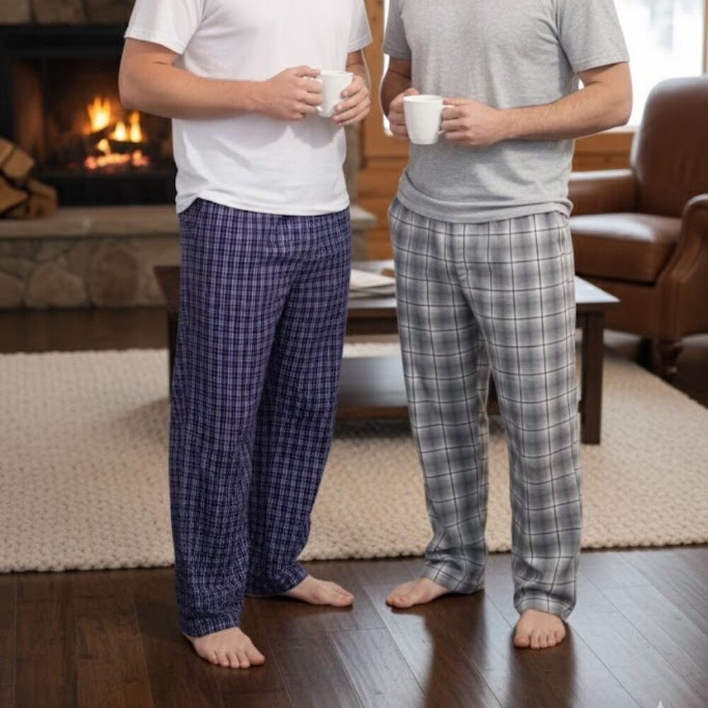 Calvin Klein XL 100% Cotton Men's Pajama Bottoms Bundle - Set of 2